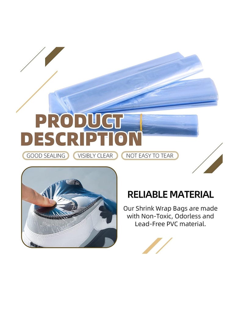 Generic Shrink Wrap Bags,PVC Clear Heat Sealer Bags,Seal Wrapping Supplies,Waterproof Odorless and Transparent,for Shoes Storage,Gifts,Remote Control,Books,DIY Crafts Packaging,50pcs (30*50cm)  - Image 3