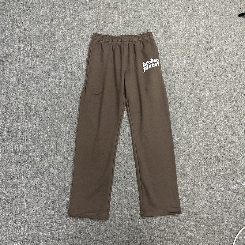 Broken Planet Graphic Hoodie  Joggers Set Style 10#