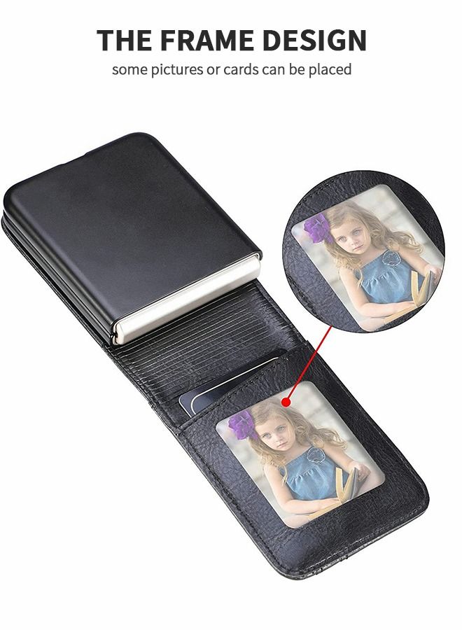 GROIC Phone Cases for Huawei P50 Pocket 6.9 Inch Flip Cell Case Cover, P50 Pocket Wallet Case with Card Slots, PU Leather + Hard PC Protective Phone Case Cover Phone Back Cover - Image 4