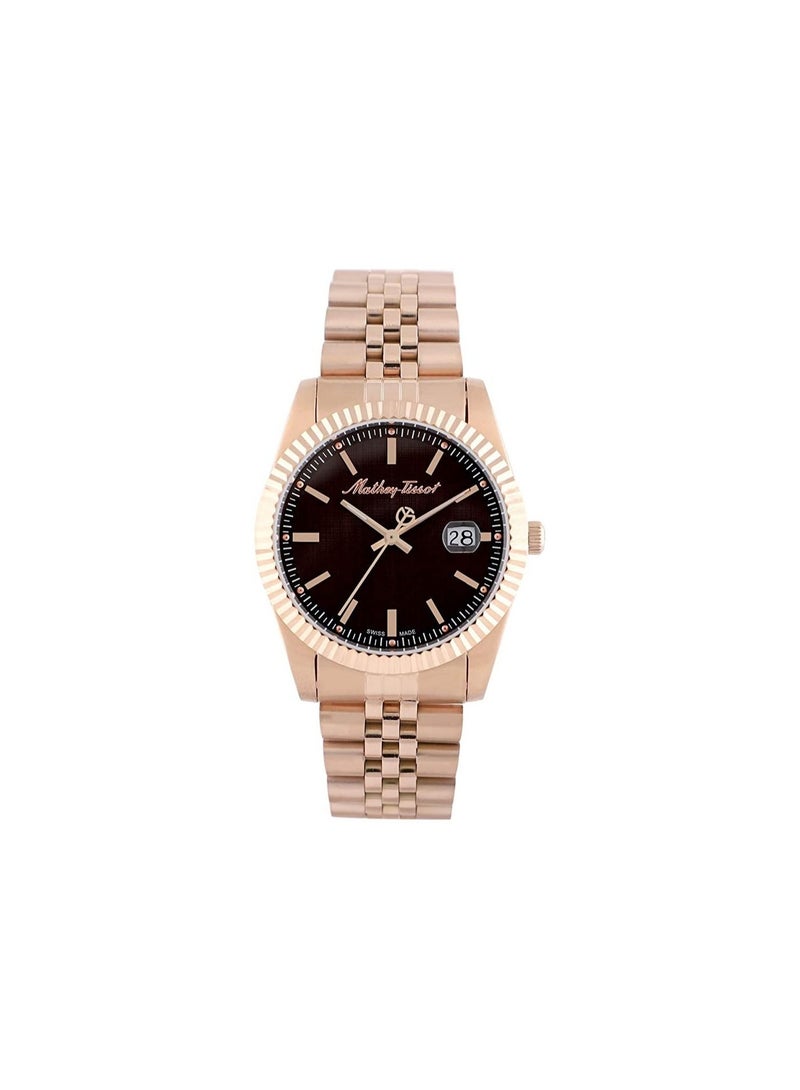 ماثي-تيسوت Mathey-Tissot Mathy III Quartz Black Dial Men's Watch H810PRM - Image 1