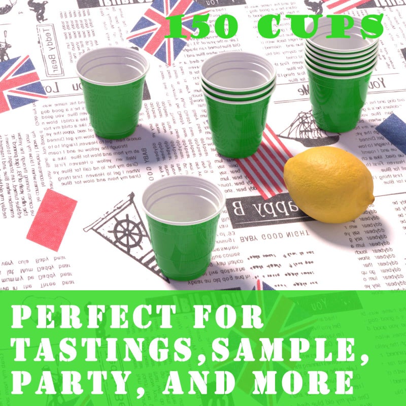 HAOZAN 100ct 2oz. Mini Green Shot Cups  Disposable and Small Size Perfect for Party  Tastings  Sample and More - Image 5