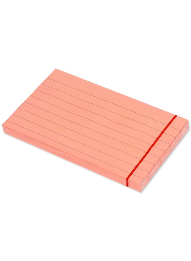 FIS FIS Sticky Note Pad 3X5 inches Pack of 12 Ruled Neon Pink FSPO3X5RNPI  - Image 1