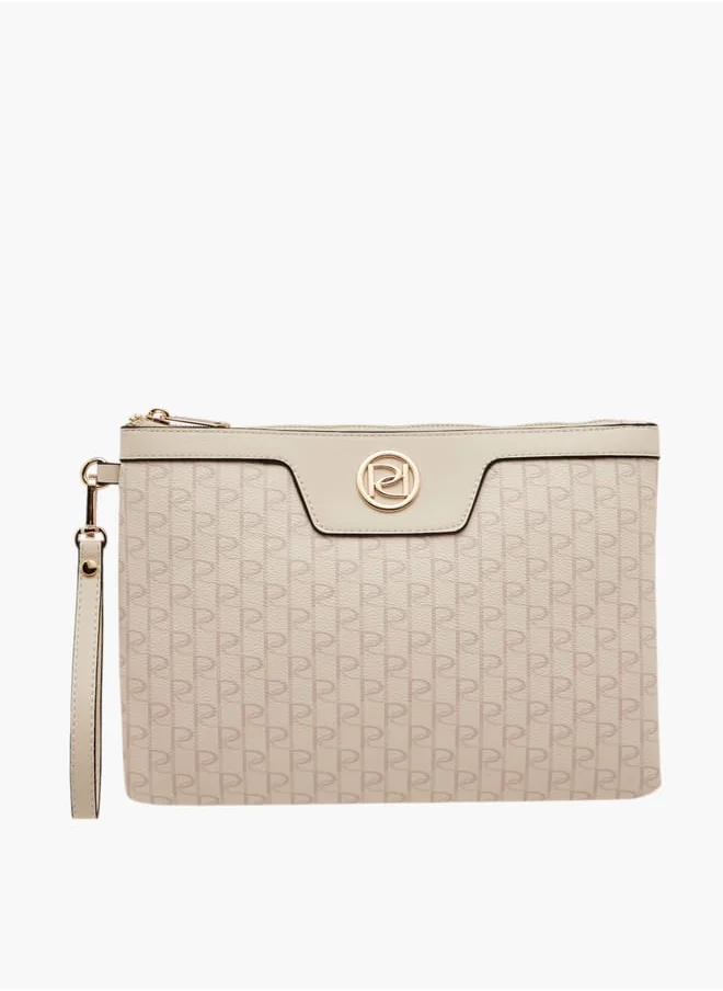 بابريكا Women's Print Clutch with Zip Closure