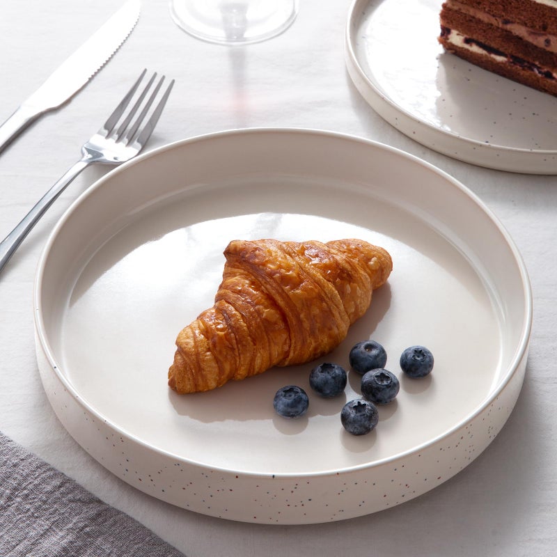 famiware Nebula Pasta Bowls for 4, 8.75 inch Salad Bowl Sets, Large Wide Bowls for Serving Dinner, White - Image 5