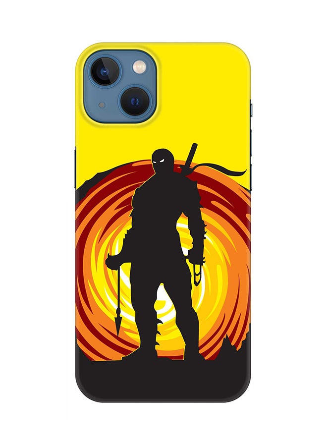 Case for Apple iPhone 14 Slim Snap Classic Series Mobile Cover Hard PC Shield Matte Finish Print - Ninja Typhoon