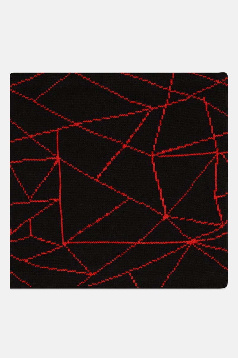 Spyder Kids Boy Allover Print Neck Scarves 25 H x 50 dia cm, Black - Image 2