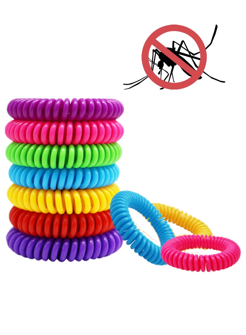 Hayat Comfort 10 Pack, Mosquito Bracelets, DEET Free, Natural and Waterproof Band,   Suitable for Camping, Hiking, Gardening, Fishing, Hunting, Swimming, Traveling.(Random colors)  - Image 1