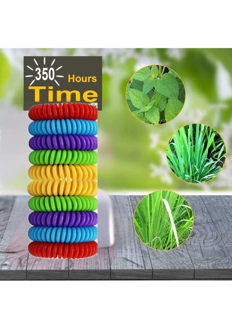 Hayat Comfort 10 Pack, Mosquito Bracelets, DEET Free, Natural and Waterproof Band,   Suitable for Camping, Hiking, Gardening, Fishing, Hunting, Swimming, Traveling.(Random colors)  - Image 3