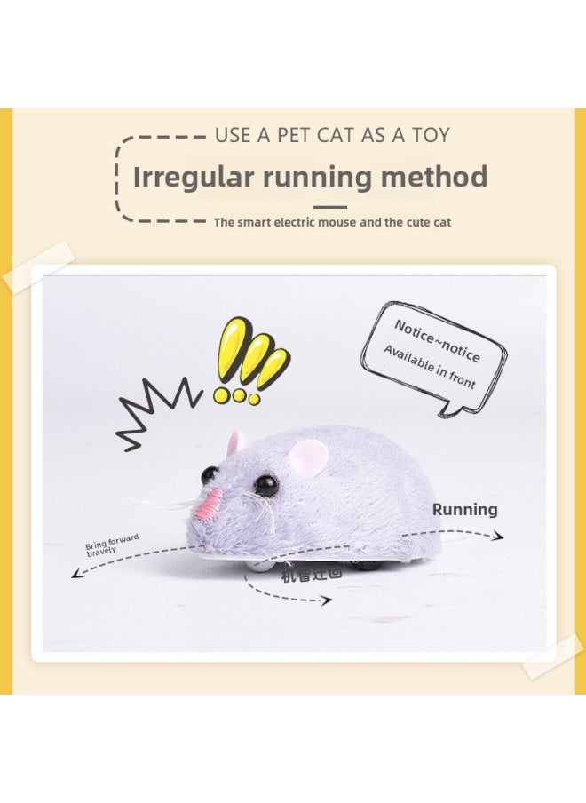 Strange Remote Control Mouse Infrared Remote Control Simulation Creative Simulation Animal Infrared Electric Pet Toy-Color:8882a Gray  - Image 4