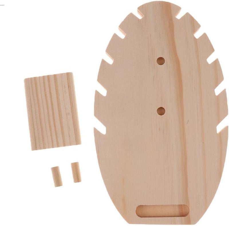 klarako 2pcs Necklace Jewelry Pendant Chain Display wood Easel Organizer Rack - Image 5