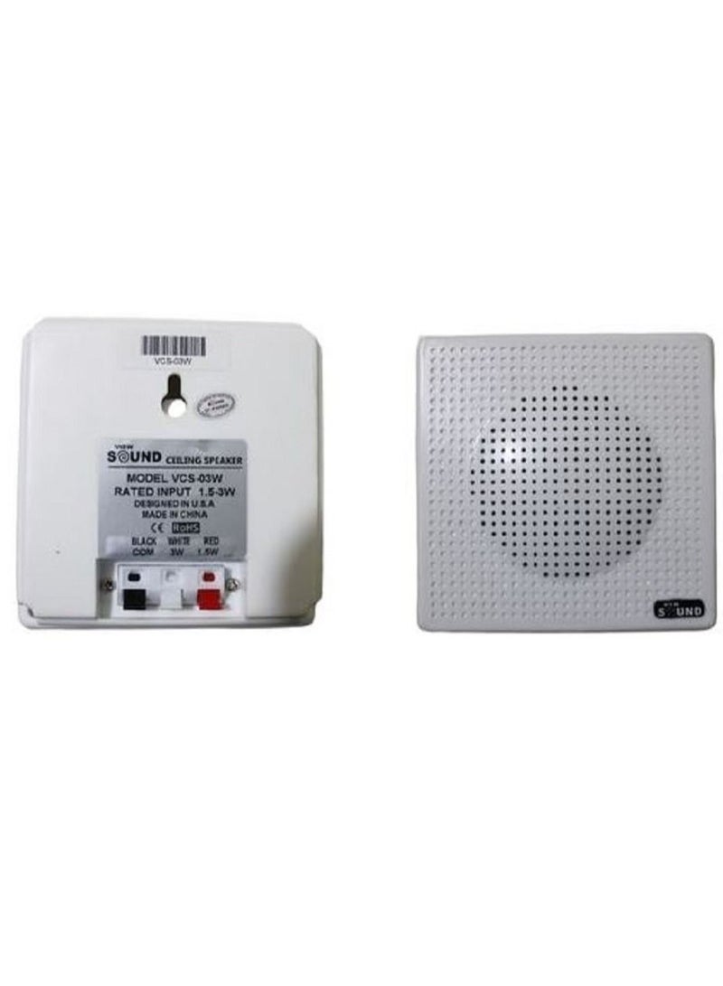 View Sound View Sound VCS-03W Wall Speaker 3-inch Waterproof 