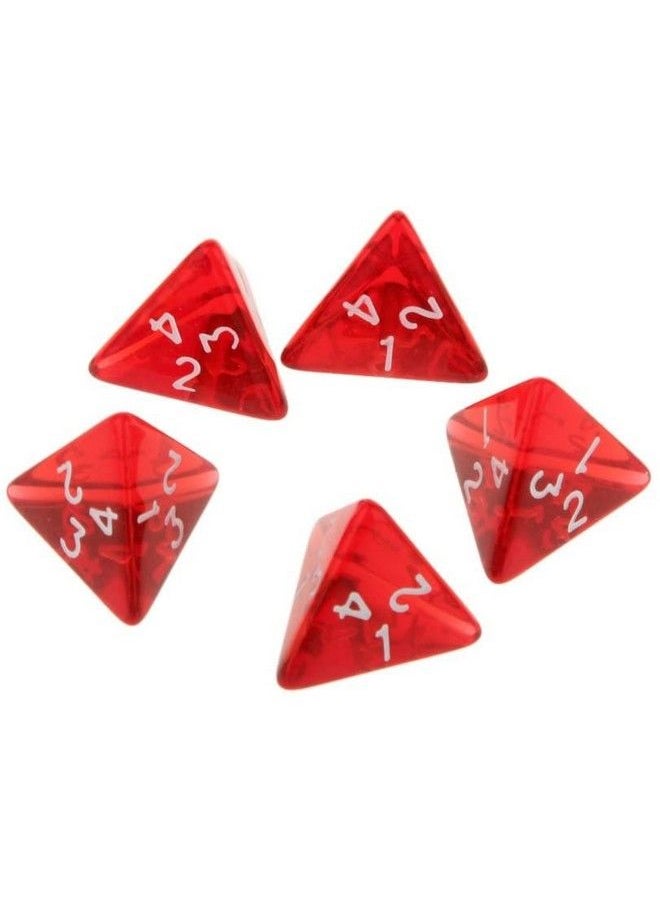 Marsrut 60 Gem Multisided Dices Polyhedral Dice Set D4 D&D Trpg Cup Games Red 60Pcs  - Image 4