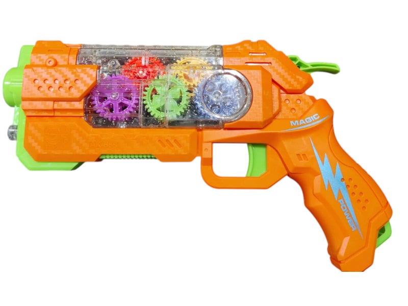 Negi Gear Gun Linkage Projection Gun for Kids Colourful Lighting and Realisic Sound Advanc Soft Sound and Light Enjoy Yourself It is not Harsh Toy for Kids - Image 2