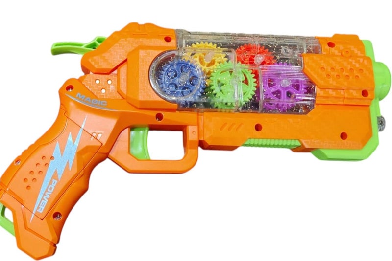Negi Gear Gun Linkage Projection Gun for Kids Colourful Lighting and Realisic Sound Advanc Soft Sound and Light Enjoy Yourself It is not Harsh Toy for Kids - Image 4