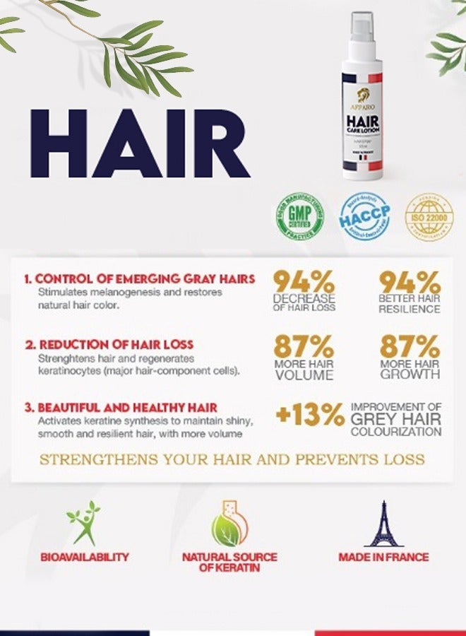 AFFARO Hair Care Lotion Spray 125ML Prevent Hair Loss and Grows Hair and Improves Hair Density and Strengthen Hair - Image 3