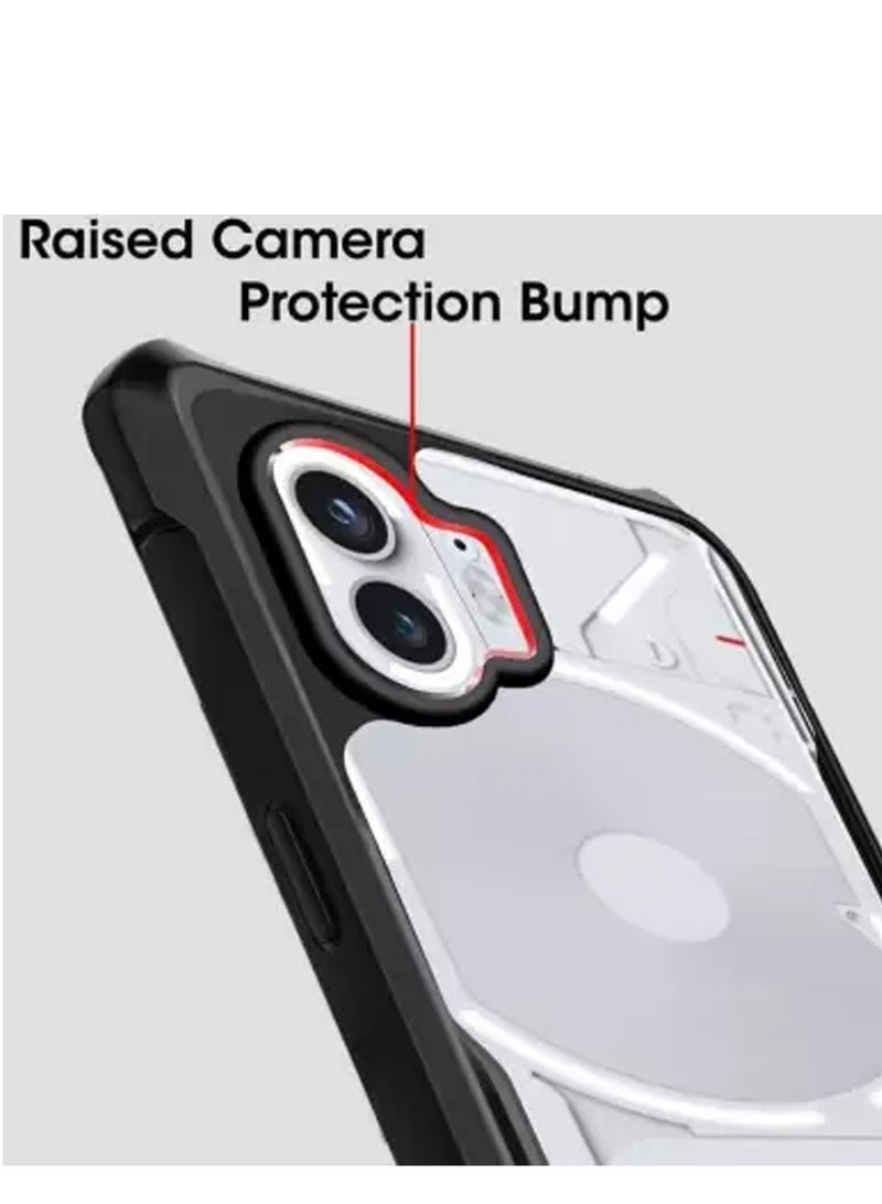 Wtech Hybrid TPU Silicone With Raised Armour Bumpers Slim Case Cover For Nothing Phone (2) 5G 2023  Black - Image 5