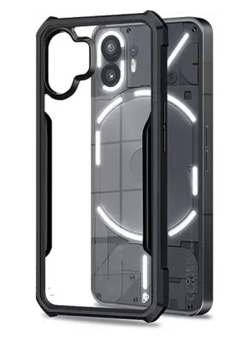 Wtech Hybrid TPU Silicone With Raised Armour Bumpers Slim Case Cover For Nothing Phone (2) 5G 2023  Black - Image 2