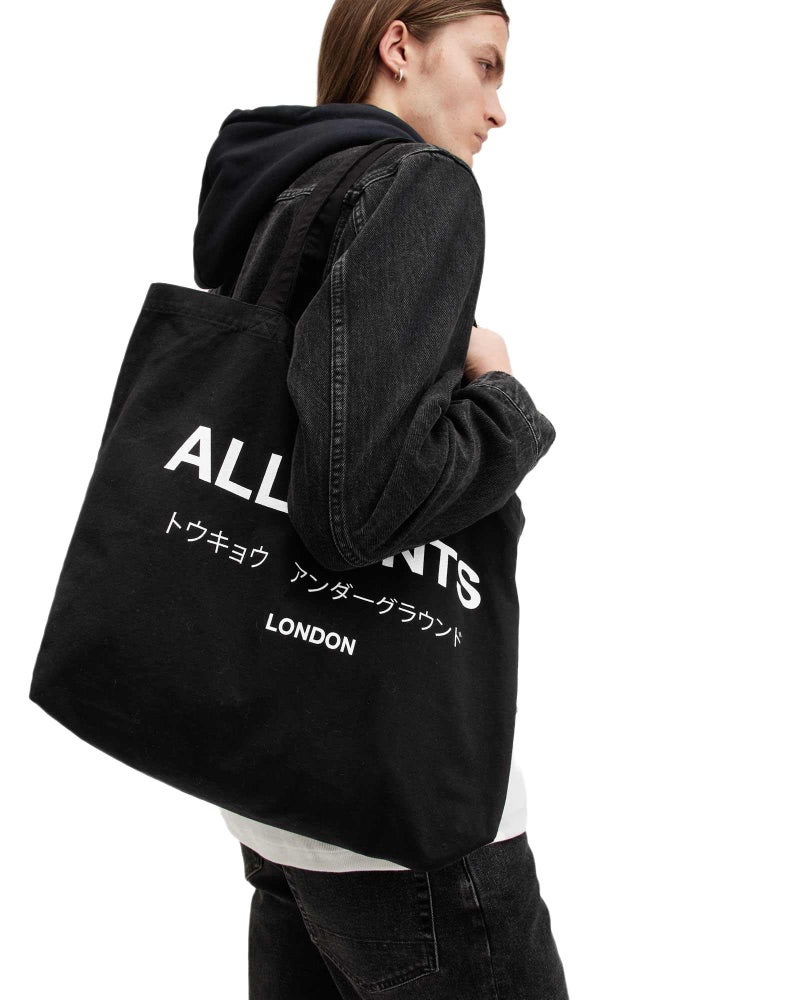 AllSaints MEN'S M170XB UNDERGROUND TOTE BLACK/CHALK ONE SIZE - Image 2
