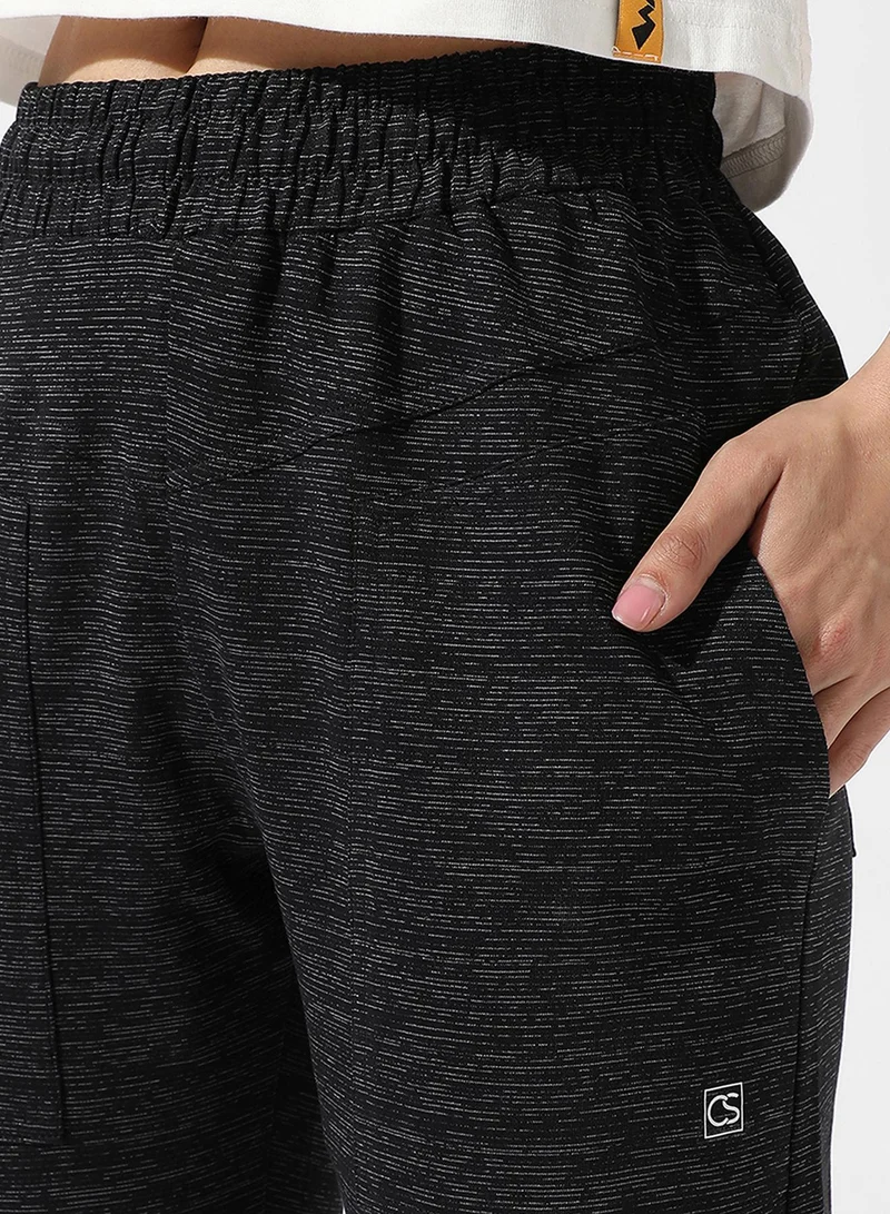 PINACOLADA Women's Midnight Black Heathered Trackpants