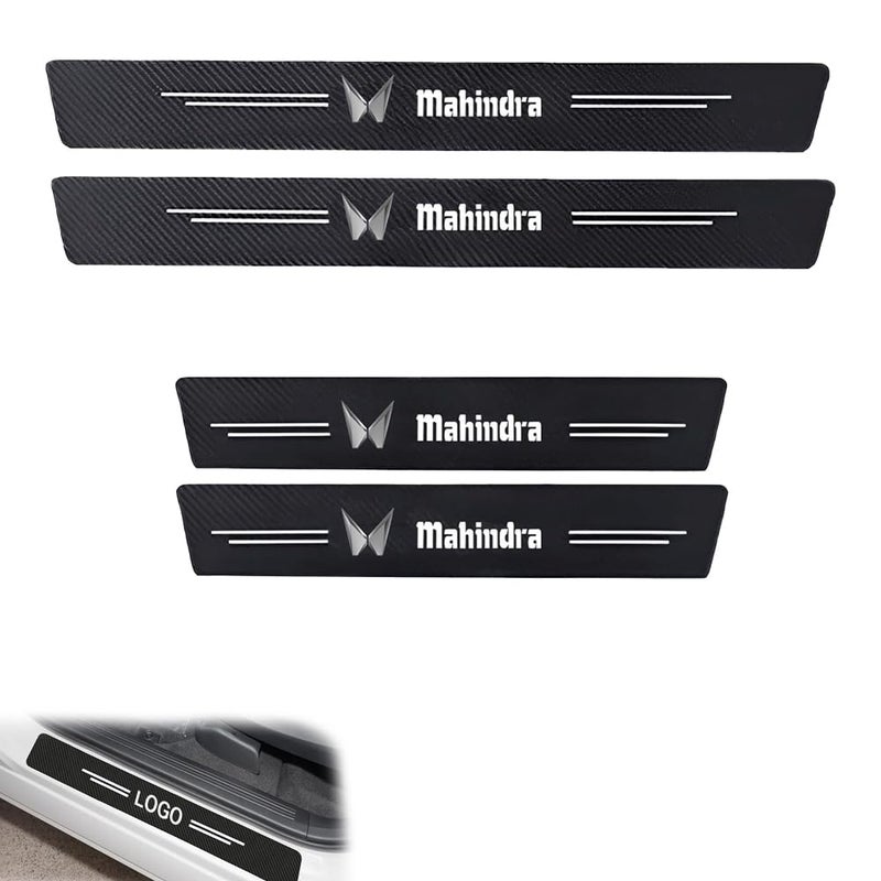 Pivdo Car Door Carbon Fiber Wrap Sill Edge Anti Scratch Door Guard Compatible for Scorpio, Thar, XUV 300, XUV 400, XUV 700, XUV 500, Bolero, Marazzo, KUV 100, Xylo, Alturas, Quanto, Verito, XUV 3XO - Image 1