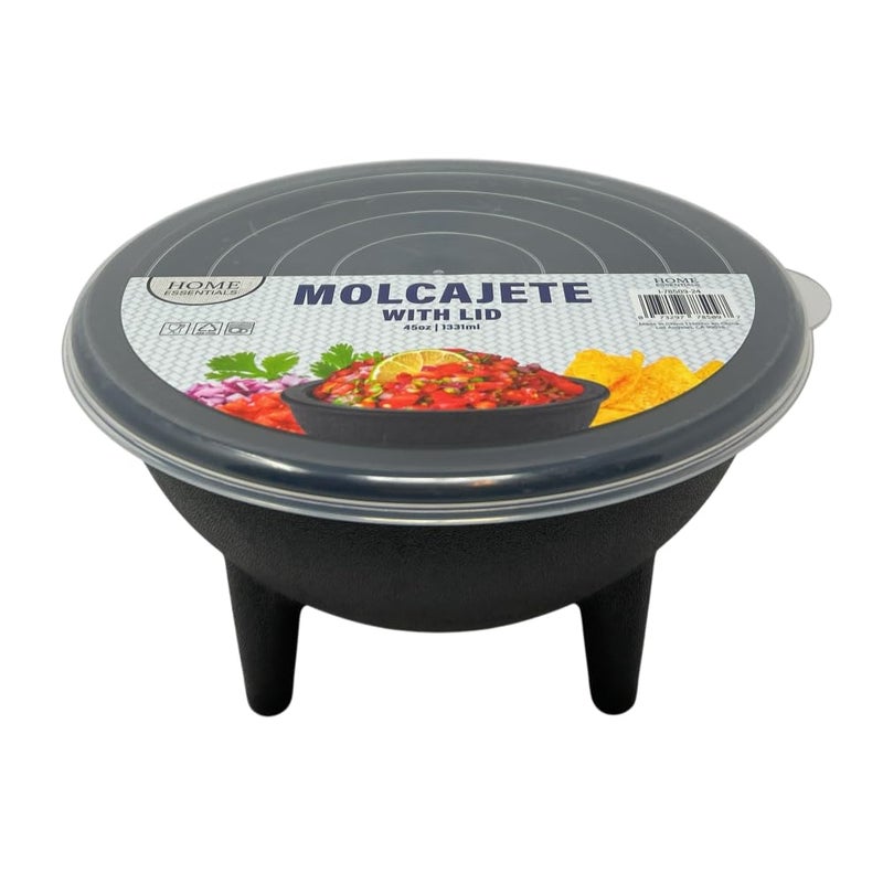 GODAGE Large Salsa Bowl with Lid (45oz), Serve Salsa, Guacamole, Dips, and Your Signature Hot or Cold Side Dishes, Microwave, Freezer and Dishwasher Safe, BPA Free - Image 1