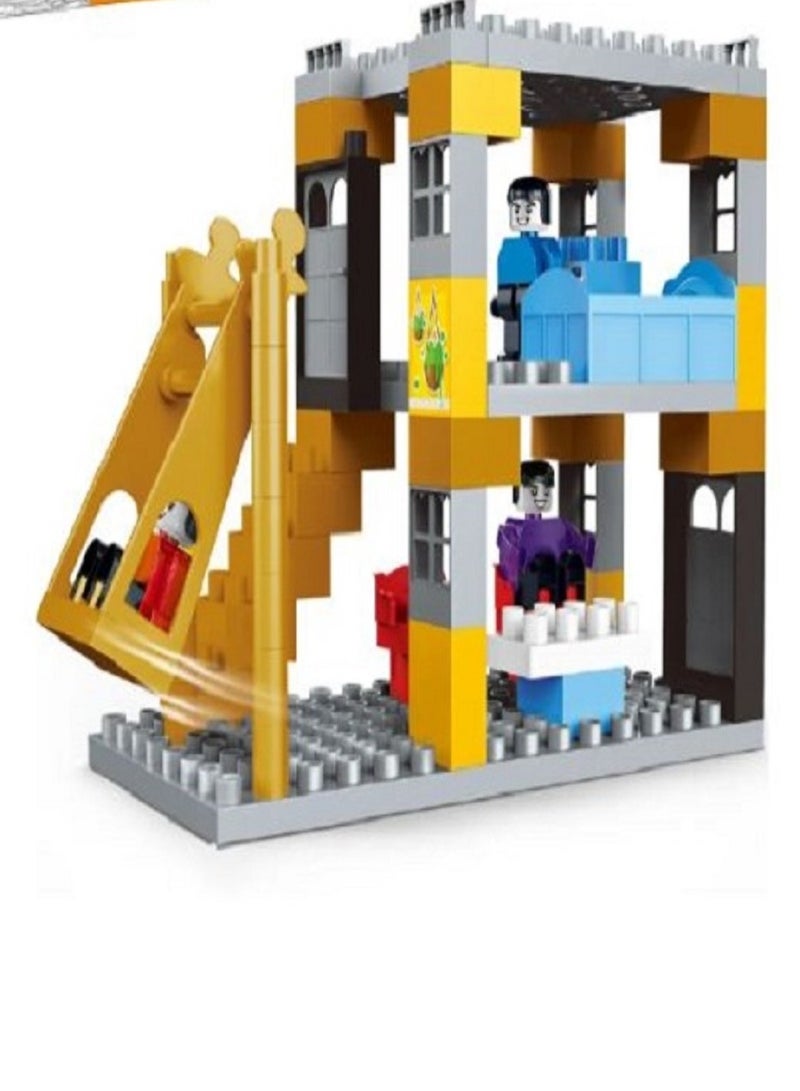 62 Piece Construction House Building Blocks Plastic Intellectual Children Toys - Image 2