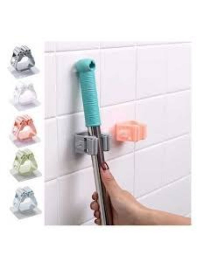 Single wall-mounted mop or broom holder with double-sided adhesive, very strong - Image 4