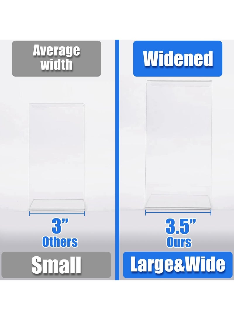إي وورلد مجموعة من 8 من الرفوف الأكريليكية الشفافة للعرض، مثالية لعرض القطع الجميلة والمجوهرات، والشخصيات Funko Pop، والحلويات، والديكورات بأحجام مختلفة. - Image 3