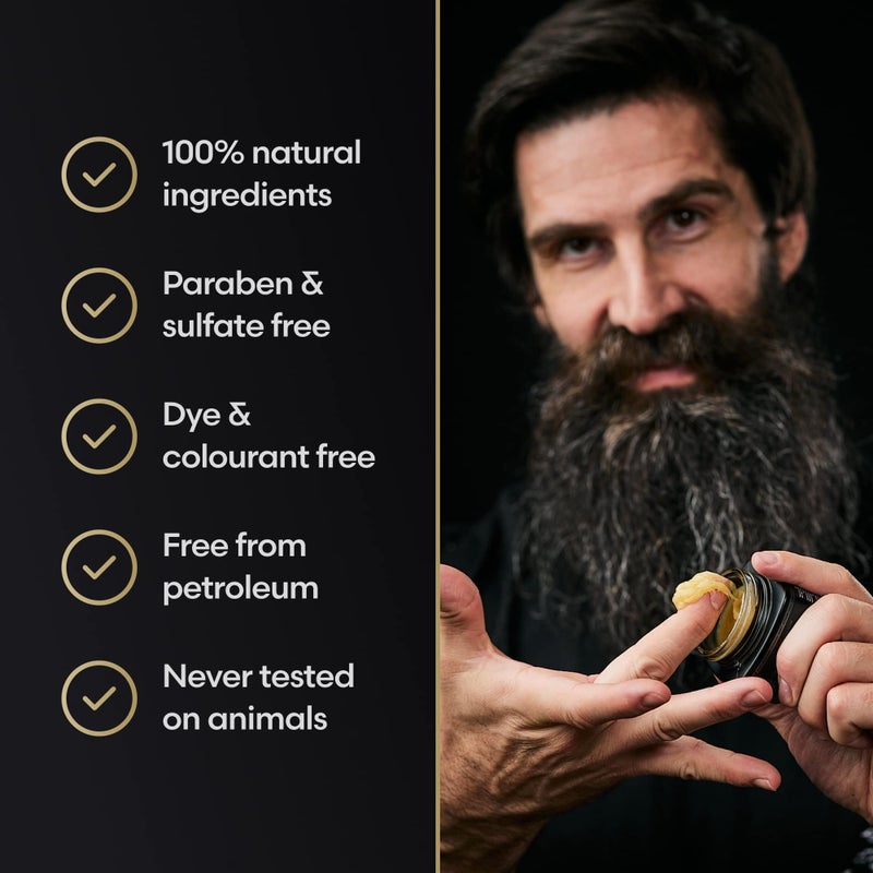 The Beard Struggle Warriorâ€™s Beard Balm - Gold Collection, Asgardian Secret - Non-Greasy Low-Hold Formula, Luxurious Cologne-Grade Fragrances 100% Natural and Plant-Based Ingredients - 50g - Image 4