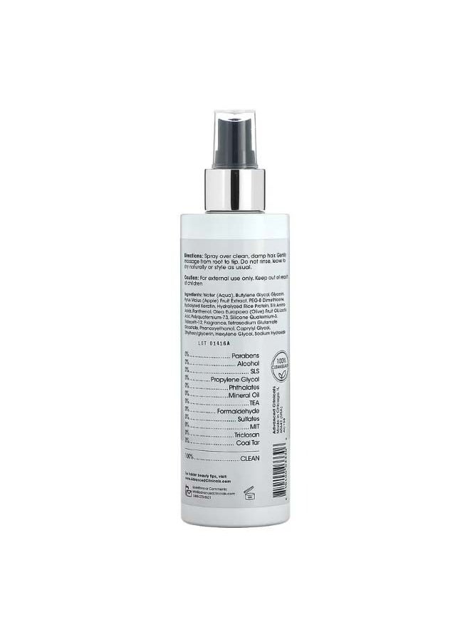 Advanced Clinicals Keratin Smooth And Shine Leave In Treatment 8 fl oz 237 ml  - Image 2