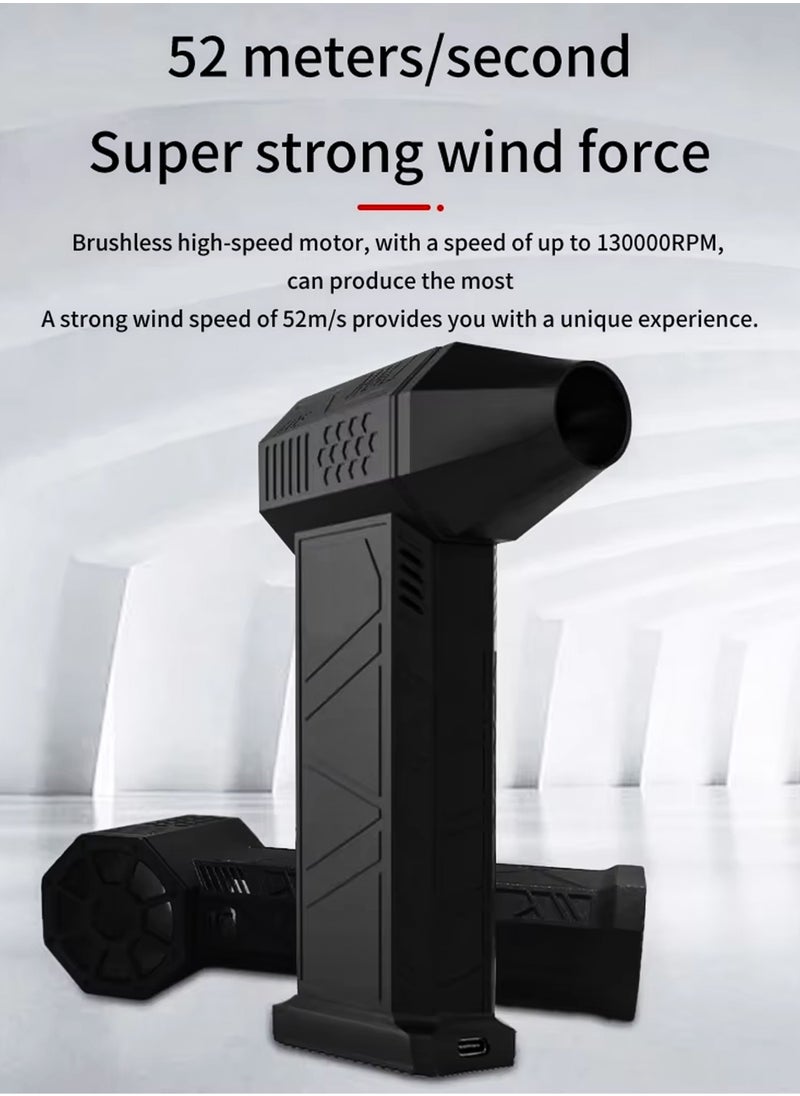 Mini Turbo Jet Fan Blower Electric Portable Air Duster Cordless 130000RPM High Speed Super Power Rechargeable Powerful Gun Type-C Rechargeable for Car Computer Keyboard Lens Outdoors Home - pzsku/ZF68B871EDBC2FBDC03ACZ/45/_/1734549438/9491a7e6-e5a1-4e25-aeb7-0fb17b00157e
