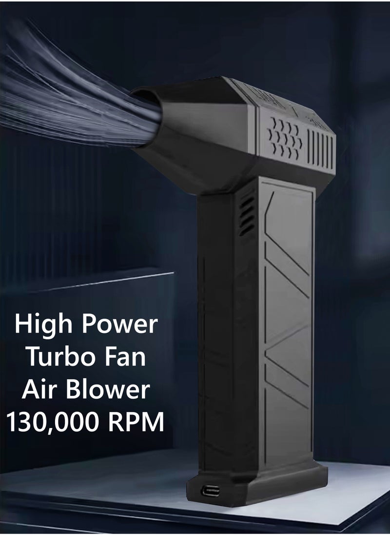 Mini Turbo Jet Fan Blower Electric Portable Air Duster Cordless 130000RPM High Speed Super Power Rechargeable Powerful Gun Type-C Rechargeable for Car Computer Keyboard Lens Outdoors Home - pzsku/ZF68B871EDBC2FBDC03ACZ/45/_/1734637886/c33a44bc-cc4a-4a5b-931d-0024cbe94041