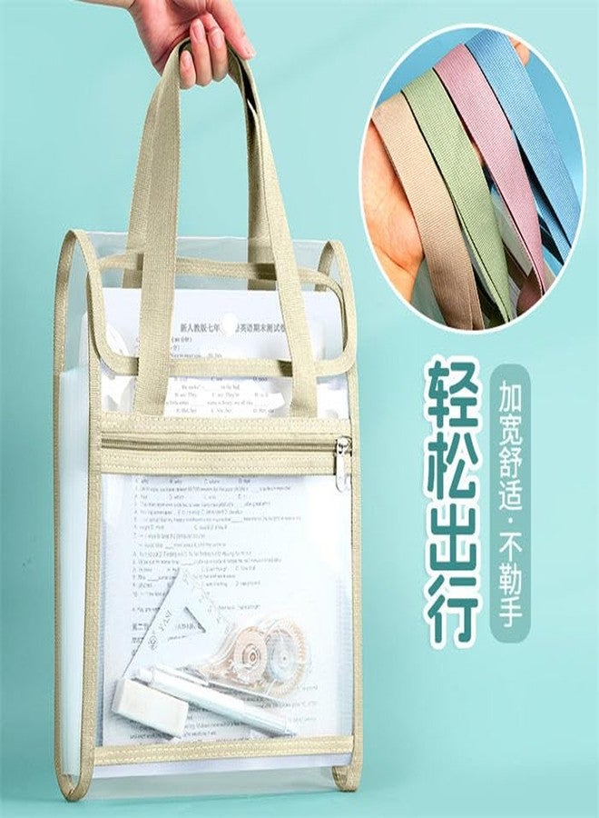 QUIRA 13 Pocket Waterproof Document Organizer - Portable A4 Paper Storage Bag with Transparent Inserts (Multicolour) - Image 2