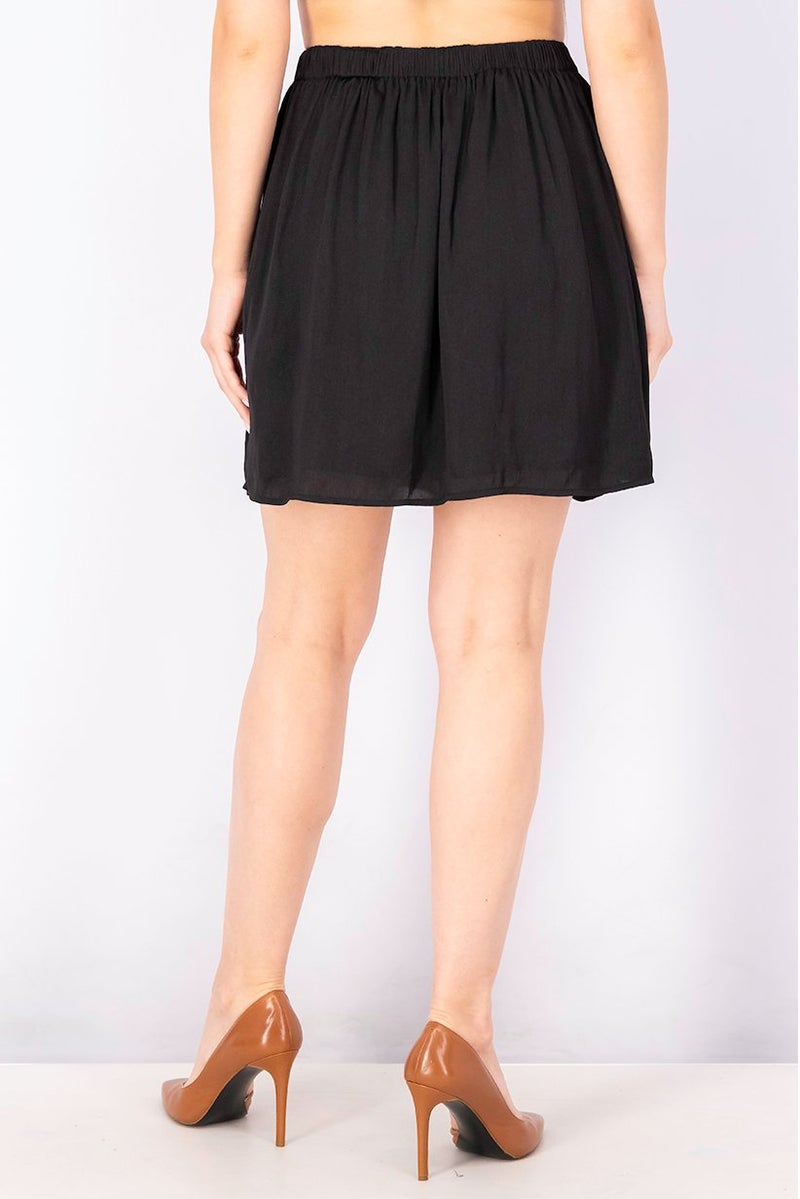 EDC Women Knitted Pull,On Mini Skirt, Black - Image 4