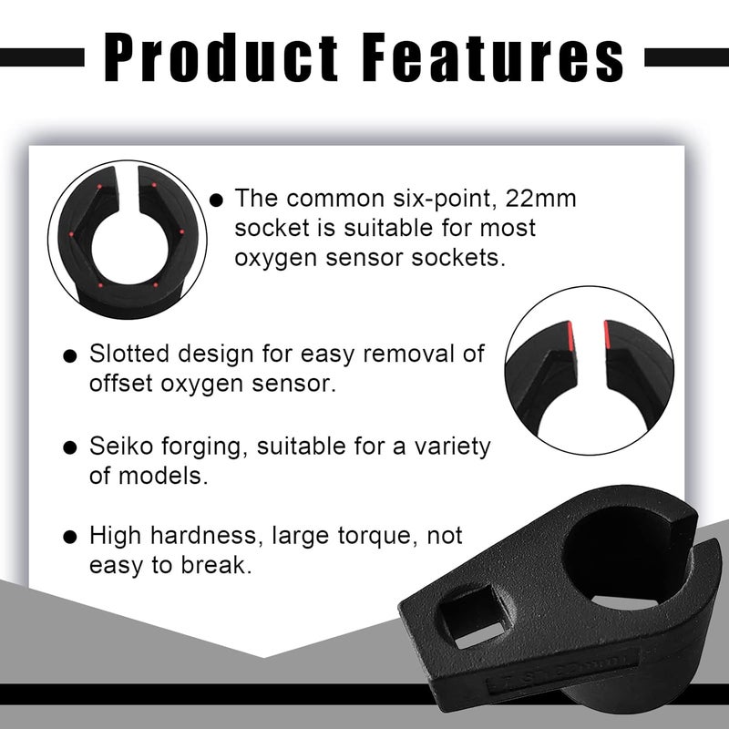 Stymart Offset Oxygen Sensor Socket 3/8-Inch Drive 22mm - Image 3