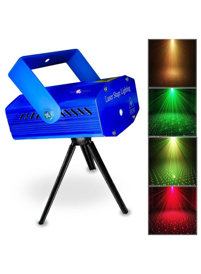 Pick Ur Needs Mini Stage Lighting Projector Sound Activated Flash Strobe for Party and Diwali Decoration (Multicolor) (Laser 12D Light) - Image 1