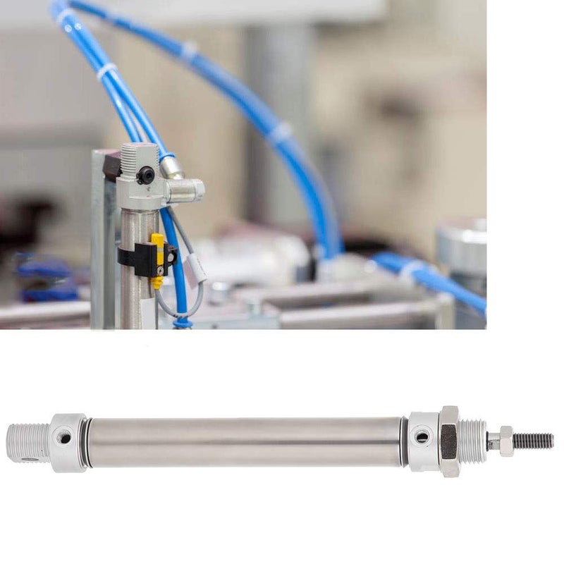 MA16 Mini Air Cylinder Stainless Steel Double Action Pneumatic Actuator 200mm Stroke - Image 3