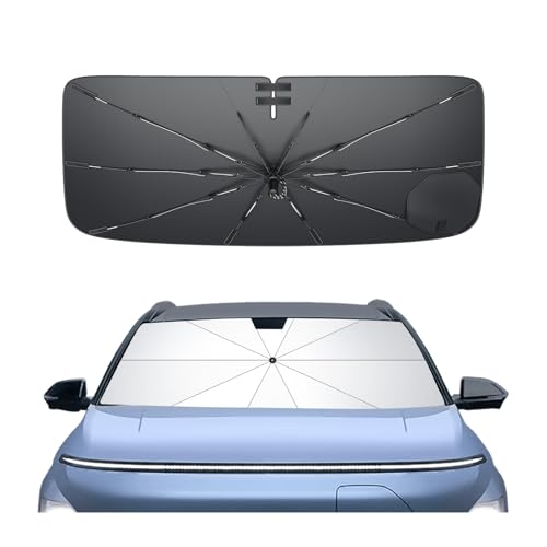 SXCY for 2024 2025 2026 Hyundai Kona Windshield Umbrella Sunshade Easier Foldable for 20242026 Hyundai Kona Accessories 2025 Kona Sunshade Umbrella 2025 2026 Kona Windshield Umbrella Sun Shade - Image 1