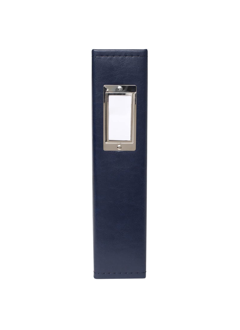 We R Memory Keepers We R Memory Keepers 8.5x11 Navy Photo Album  Protect Memories and Photos  Soft  Acid-free Leather  Classy Decorative Spine Label  Snag-free Rings  Includes 5 Page Protectors  - Image 2