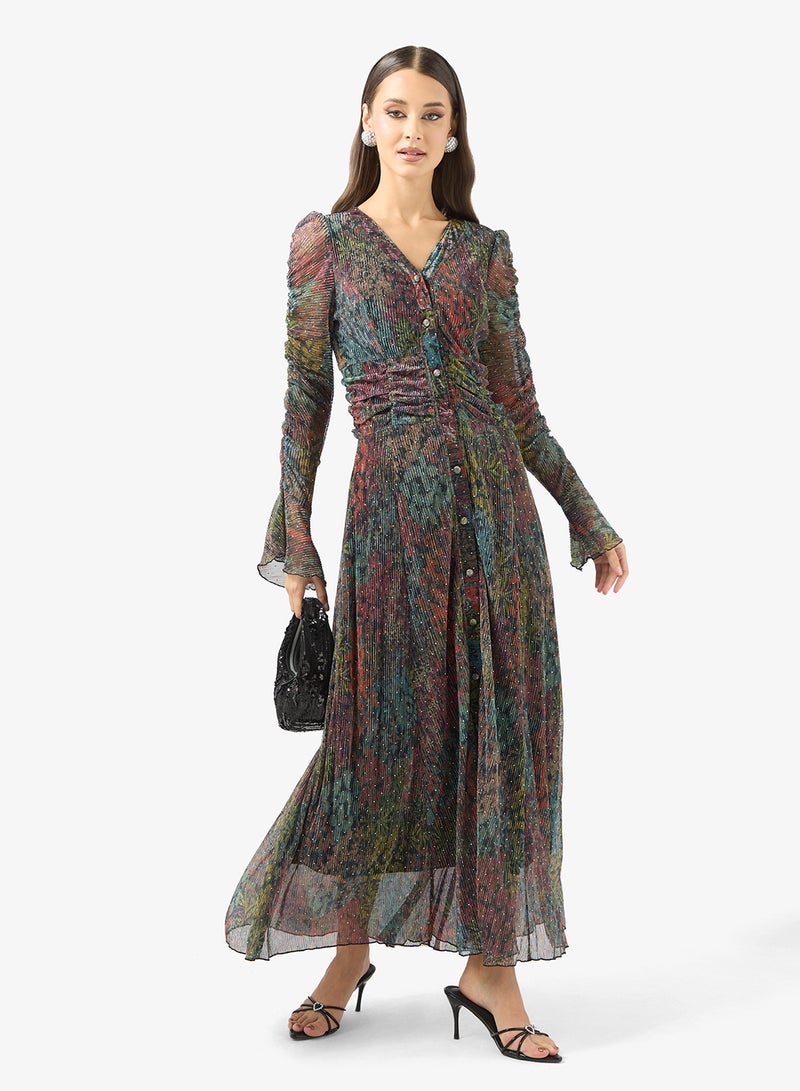 خزانة فستان بطبعة تجريدية - Image 4