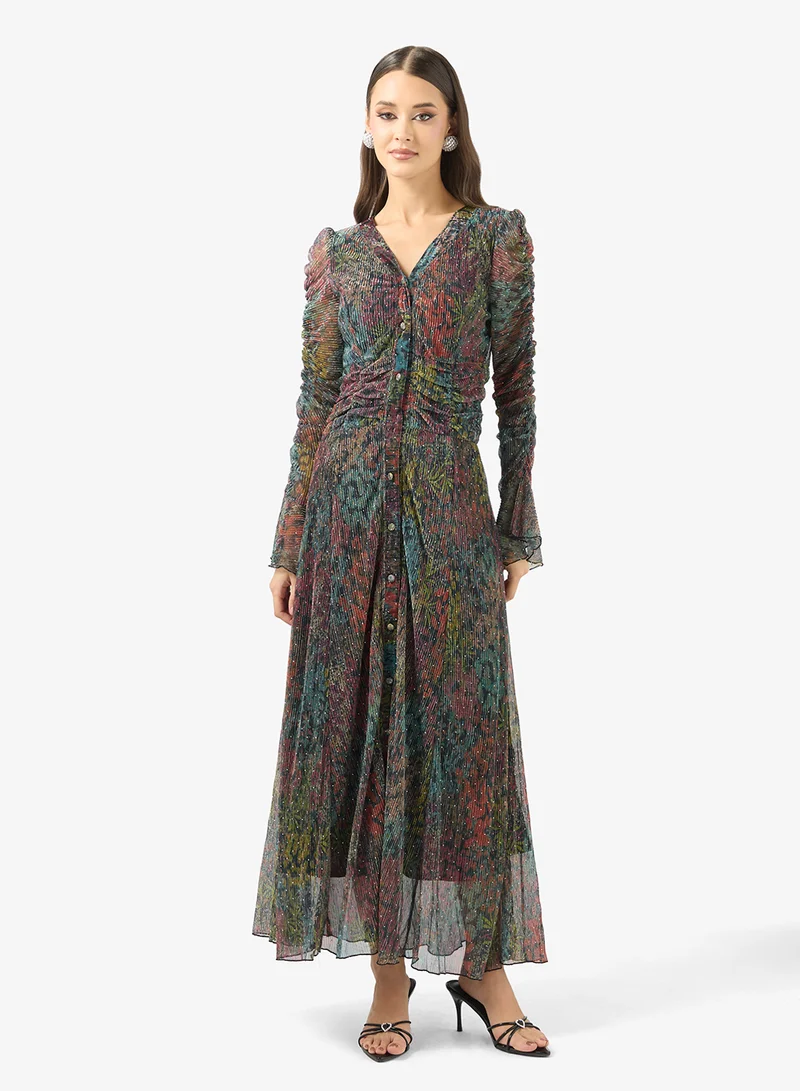 Abstract Print Dress