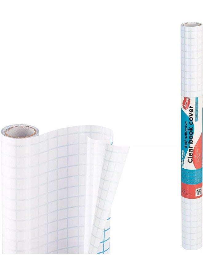 Enday Contact Paper Clear, 13.5” x 5-Feet, Transparent Self Adhesive Book and Textbook Covers for Paperbacks and Hard Covers, Plastic Protective Covering Contact Paper Roll, Acid Free - by Enday - Image 1