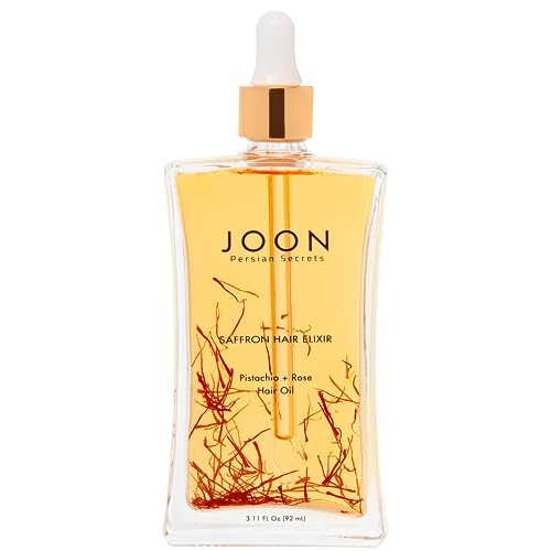 Joon Saffron Hair Elixir Pistachio + Rose Hair Oil, 3.11 Fl. Oz. - Image 1