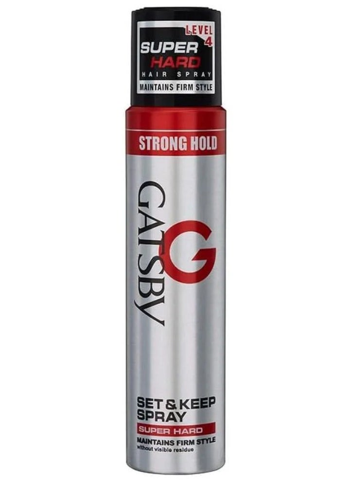 GATSBY - Set Keep Spray Super Hard 250 ml - Image 1