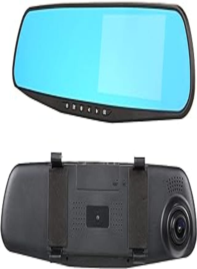 Kkmoon 140 Degree Wide Angle Rearview Mirror Car DVR 4.3 Video Recorder Dash Camera