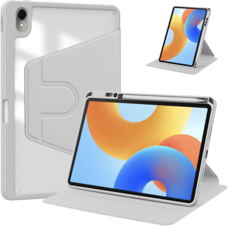 Vurtboly Hybrid Case Compatible with Huawei Matepad 11.5inch 2025 Cover, Multi-Angle Stand Flip Hard PC Case with Pen Holder Protective Stand Cover for Huawei Matepad 11.5inch 2025 (Grey) - Image 1