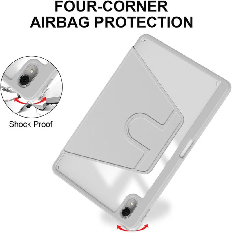 Vurtboly Hybrid Case Compatible with Huawei Matepad 11.5inch 2025 Cover, Multi-Angle Stand Flip Hard PC Case with Pen Holder Protective Stand Cover for Huawei Matepad 11.5inch 2025 (Grey) - Image 5