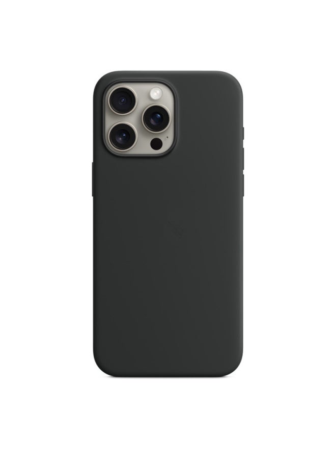 Generic - For Apple IPhone15 Liquid Silicone Phone Case 14Promax Magnetic Animation Original Official Website Protective Cover-Color:Black [true Liquid + Logo]-Applicable Models:For Iphone 14pro [regular Style + Carton Packaging] - Image 1