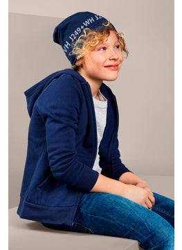 Tchibo Kid Boys Reversible Beanie, Navy  - Image 1