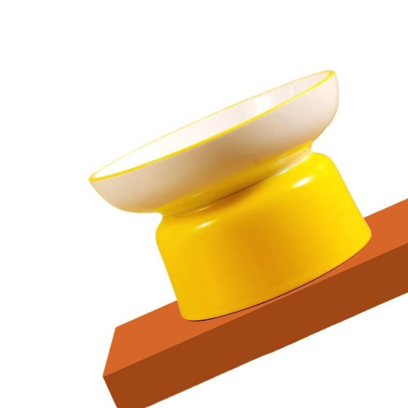 وعاء قطط مرتفع بحامل مرتفع وبزاوية مائلة للطعام والماء للإطعام اليومي للاستخدام المنزلي لروتين العناية بالحيوانات الأليفة سهل التنظيف للقطط والكلاب للتنقل اليومي سهل التخزين - Image 4